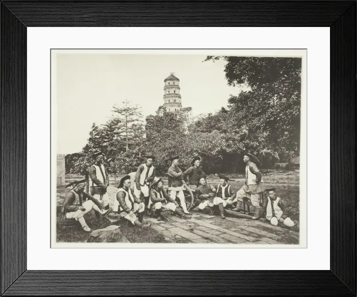 Framed Print : Tartar Soldiers, c. 1868. Creator: John Thomson Framed Print : Tartar Soldiers, c. 1868. Creator: John Thomson