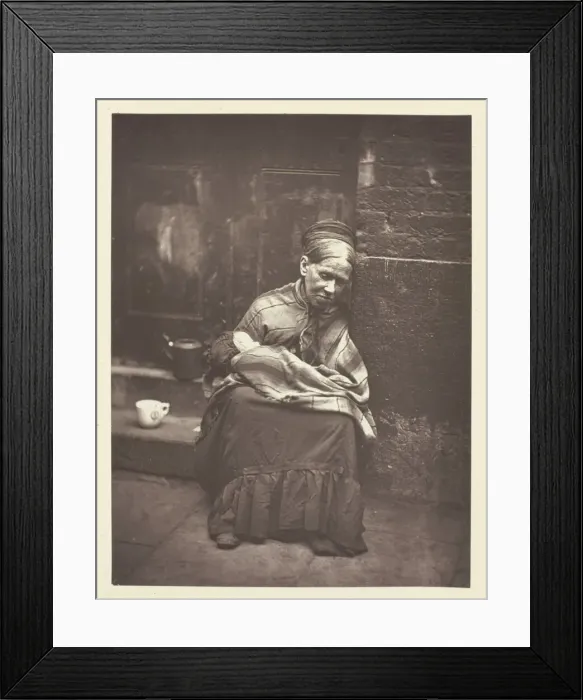 Framed Print : The Crawlers, 1881. Creator: John Thomson Framed Print : The Crawlers, 1881. Creator: John Thomson