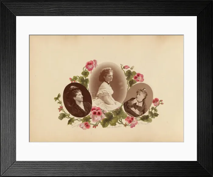Framed Print : The Madame B Album, 1870s. Creator: Marie Blanche Hennelle Fournier Framed Print : The Madame B Album, 1870s. Creator: Marie Blanche Hennelle Fournier