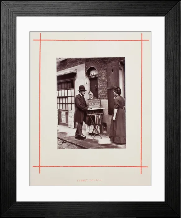 Framed Print : Street Doctors, 1877. Creator: John Thomson Framed Print : Street Doctors, 1877. Creator: John Thomson