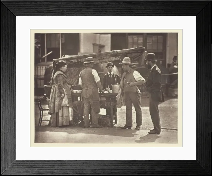 Framed Print : The Seller of Shell-Fish, 1881. Creator: John Thomson Framed Print : The Seller of Shell-Fish, 1881. Creator: John Thomson