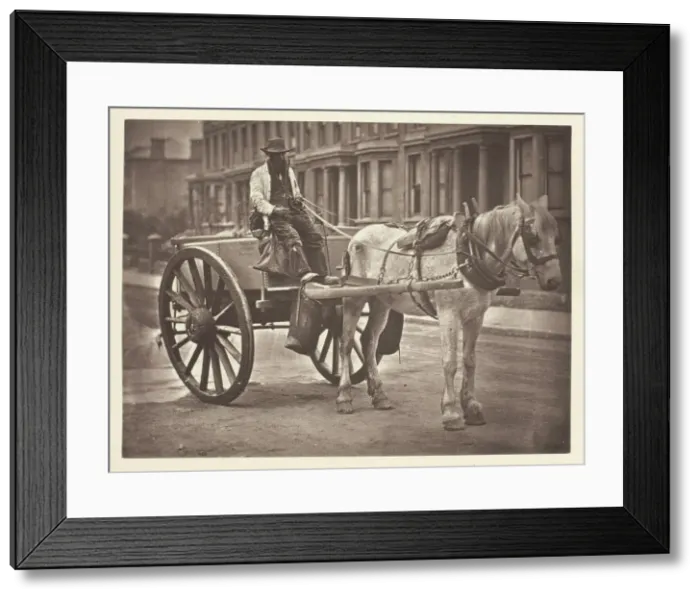Framed Print : The Water-Cart, 1881. Creator: John Thomson Framed Print : The Water-Cart, 1881. Creator: John Thomson