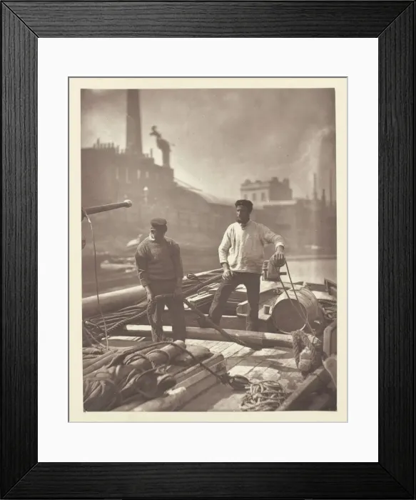 Framed Print : Workers on the Silent Highway, 1881. Creator: John Thomson Framed Print : Workers on the Silent Highway, 1881. Creator: John Thomson