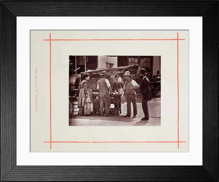 Framed Print : The Seller of Shell-Fish, 1877. Creator: John Thomson Framed Print : The Seller of Shell-Fish, 1877. Creator: John Thomson
