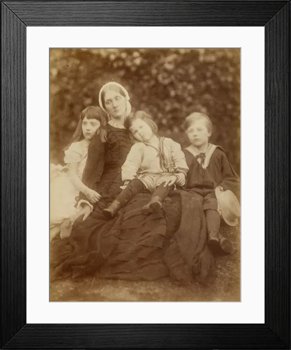 Framed Print : Mrs. Herbert Duckworth with Florence Fisher, George Duckworth, and Herbert Fisher Framed Print : Mrs. Herbert Duckworth with Florence Fisher, George Duckworth, and Herbert Fisher