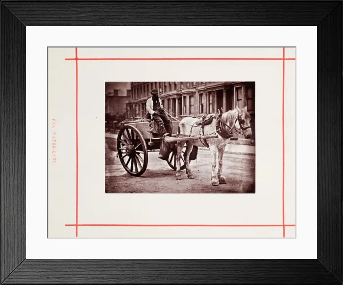 Framed Print : The Water-Cart, 1877. Creator: John Thomson Framed Print : The Water-Cart, 1877. Creator: John Thomson