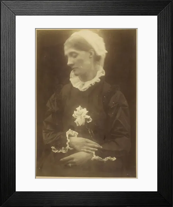 Framed Print : Mrs. Herbert Duckworth, c. 1874. Creator: Julia Margaret Cameron Framed Print : Mrs. Herbert Duckworth, c. 1874. Creator: Julia Margaret Cameron