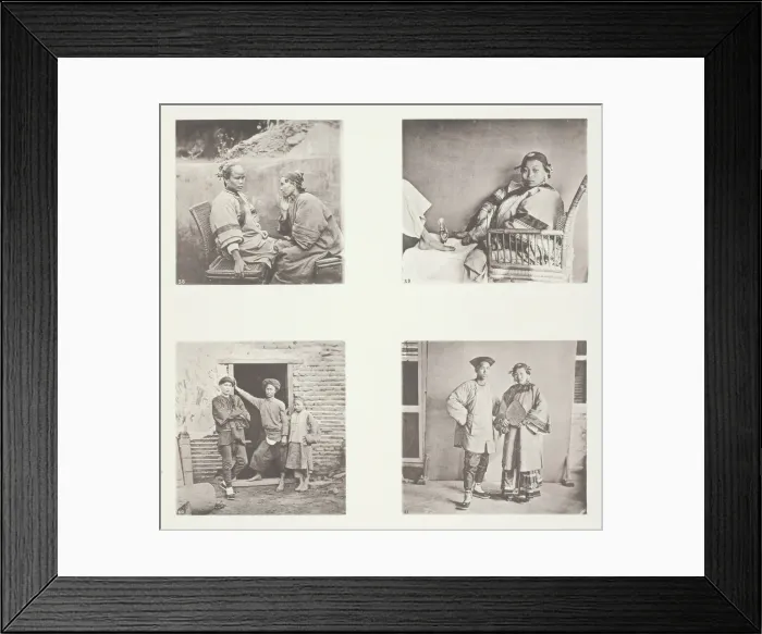 Framed Print : Amoy Women; The Small Foot of a Chinese Lady; Amoy Men; Male and Female Costume, Amoy, c Framed Print : Amoy Women; The Small Foot of a Chinese Lady; Amoy Men; Male and Female Costume, Amoy, c