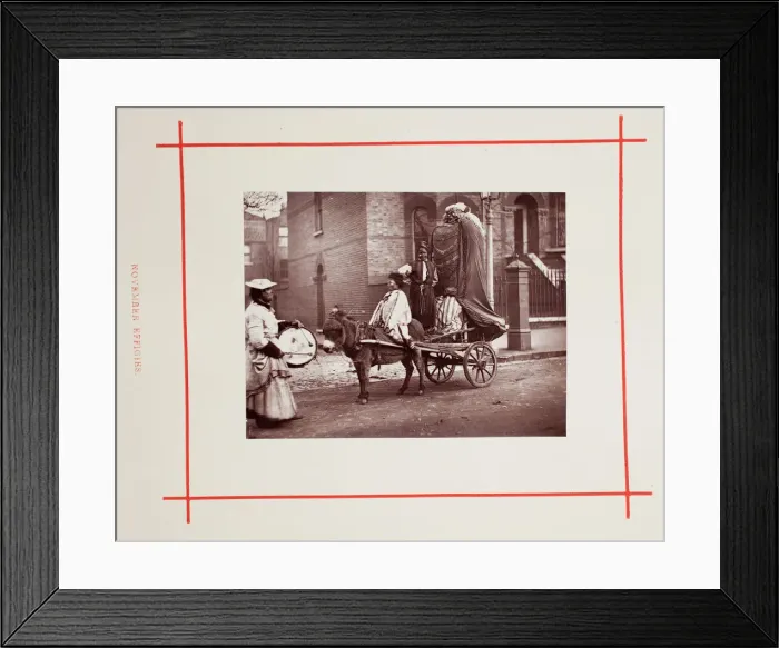 Framed Print : November Effigies, 1877. Creator: John Thomson Framed Print : November Effigies, 1877. Creator: John Thomson