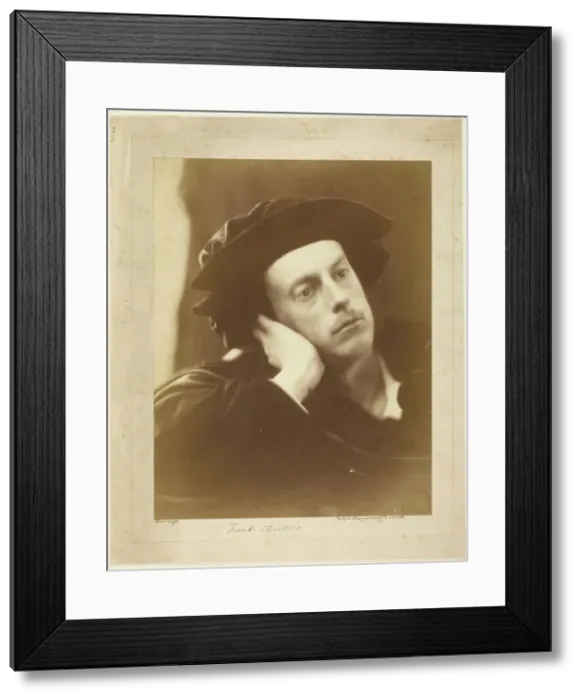 Framed Print : Portrait of The Hon. Frank Charteris, 1867. Creator: Julia Margaret Cameron Framed Print : Portrait of The Hon. Frank Charteris, 1867. Creator: Julia Margaret Cameron