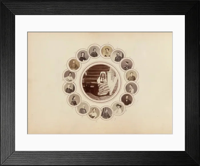 Framed Print : The Madame B Album, 1870s. Creator: Marie Blanche Hennelle Fournier Framed Print : The Madame B Album, 1870s. Creator: Marie Blanche Hennelle Fournier