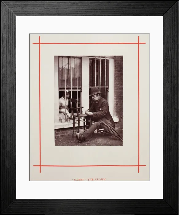 Framed Print : Caney the Clown, 1877. Creator: John Thomson Framed Print : Caney the Clown, 1877. Creator: John Thomson