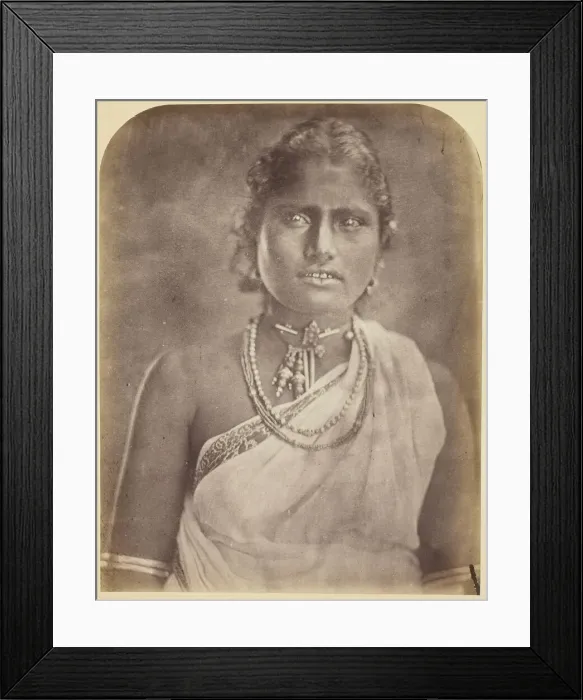 Framed Print : Sinhalese Woman, 1875 / 78. Creator: Julia Margaret Cameron Framed Print : Sinhalese Woman, 1875 / 78. Creator: Julia Margaret Cameron