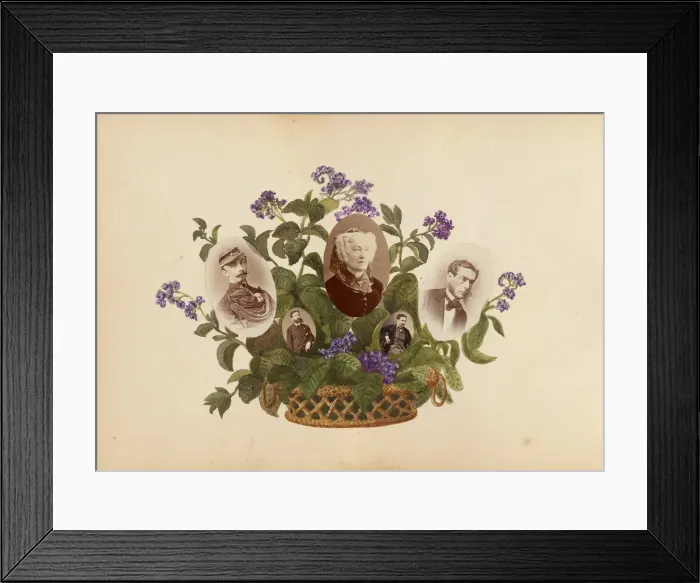 Framed Print : The Madame B Album, 1870s. Creator: Marie Blanche Hennelle Fournier Framed Print : The Madame B Album, 1870s. Creator: Marie Blanche Hennelle Fournier