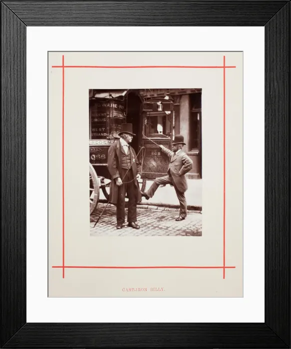 Framed Print : Cast-Iron Billy, 1877. Creator: John Thomson Framed Print : Cast-Iron Billy, 1877. Creator: John Thomson