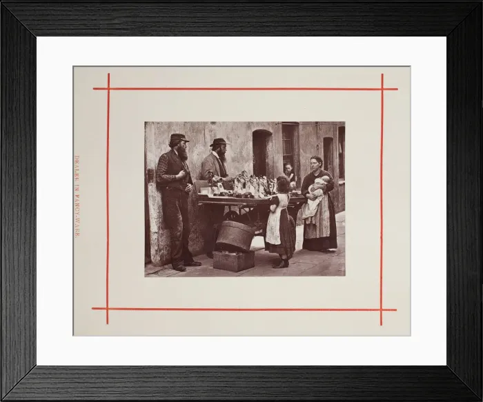Framed Print : Dealer in Fancy-Ware, 1877. Creator: John Thomson Framed Print : Dealer in Fancy-Ware, 1877. Creator: John Thomson