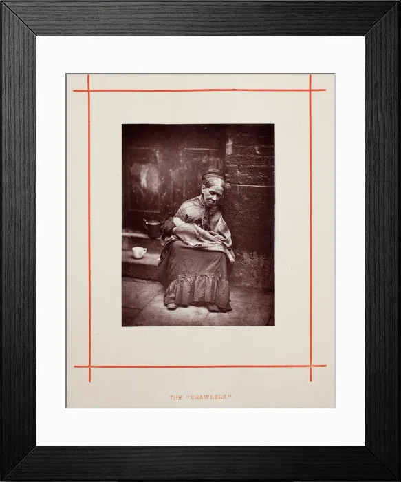 Framed Print : The Crawlers, 1877. Creator: John Thomson Framed Print : The Crawlers, 1877. Creator: John Thomson