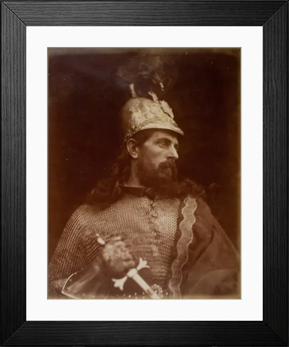 Framed Print : King Arthur, 1874. Creator: Julia Margaret Cameron Framed Print : King Arthur, 1874. Creator: Julia Margaret Cameron