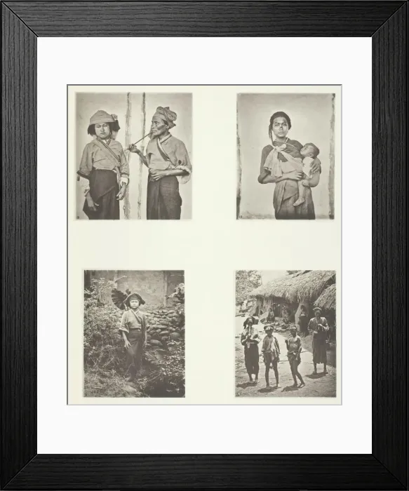 Framed Print : Pepohoan Women; Mode of Carrying Child; Costume of Baksa Women; Lakoli, c. 1868 Framed Print : Pepohoan Women; Mode of Carrying Child; Costume of Baksa Women; Lakoli, c. 1868