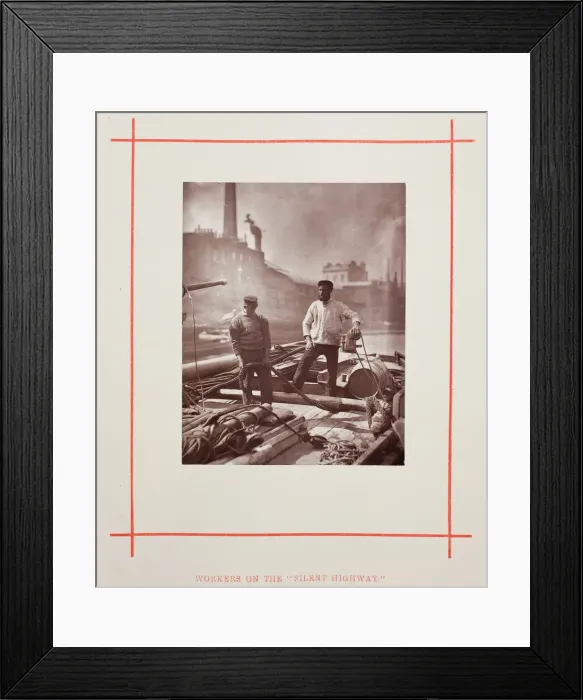 Framed Print : Workers on the Silent Highway, 1877. Creator: John Thomson Framed Print : Workers on the Silent Highway, 1877. Creator: John Thomson