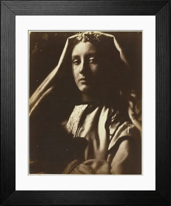 Framed Print : The Neopolitan, 1864 / 65. Creator: Julia Margaret Cameron Framed Print : The Neopolitan, 1864 / 65. Creator: Julia Margaret Cameron