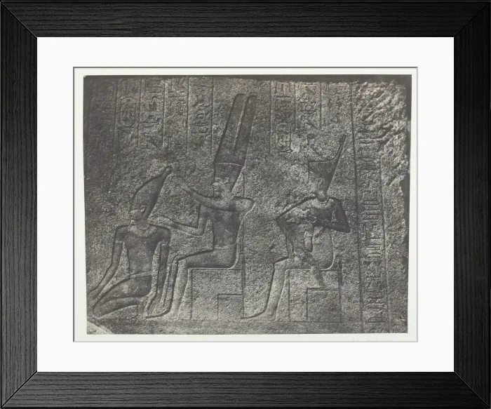 Framed Print : Palais de Karnak, Sculptures Exterieures du Sanctuaire de Granit;Thebes Framed Print : Palais de Karnak, Sculptures Exterieures du Sanctuaire de Granit;Thebes