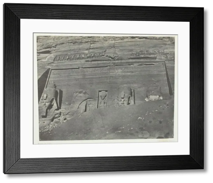 Framed Print : Ibsamboul, Vue Generale Du Grand Speos De Phre;Nubie, 1849 / 51 Framed Print : Ibsamboul, Vue Generale Du Grand Speos De Phre;Nubie, 1849 / 51