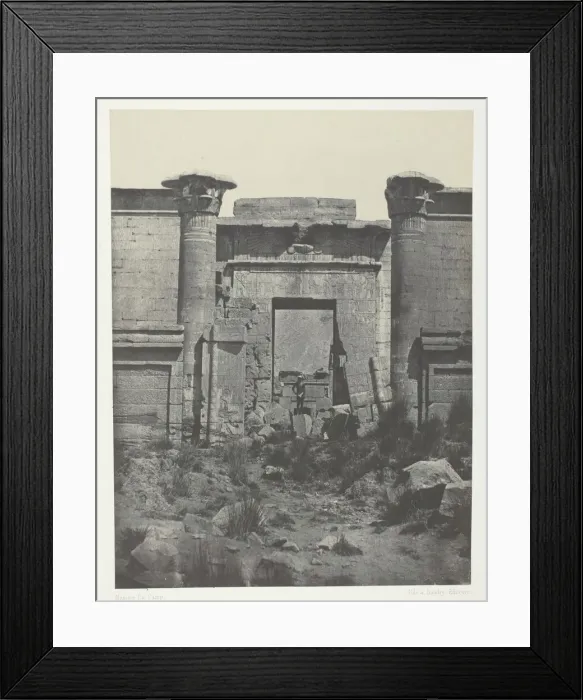 Framed Print : Medinet-Habou, Propylees du Thoutmoseum;Thebes, 1849 / 51, printed 1852 Framed Print : Medinet-Habou, Propylees du Thoutmoseum;Thebes, 1849 / 51, printed 1852