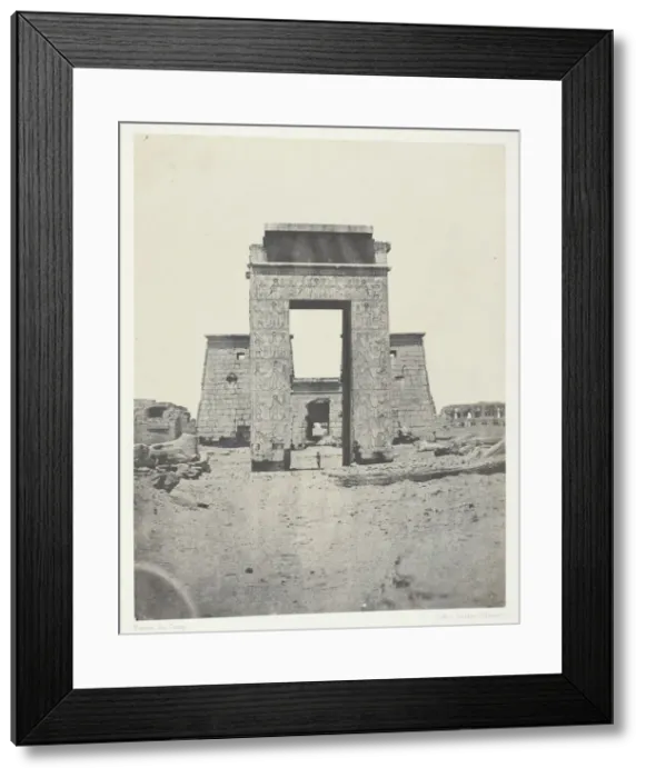 Framed Print : Karnak, Propylone du Temple de Khons;Thebes, 1849 / 51, printed 1852 Framed Print : Karnak, Propylone du Temple de Khons;Thebes, 1849 / 51, printed 1852