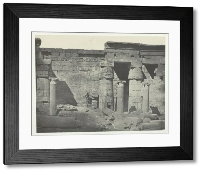 Framed Print : Medinet-Habou, Peristyle du Palais de Ramses-Meiamoun;Thebes Framed Print : Medinet-Habou, Peristyle du Palais de Ramses-Meiamoun;Thebes