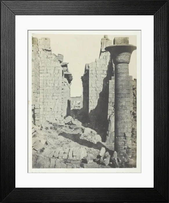 Framed Print : Palais de Karnak, Cour des Bubastites et Entree Principale de la Salle Hypostyle Framed Print : Palais de Karnak, Cour des Bubastites et Entree Principale de la Salle Hypostyle