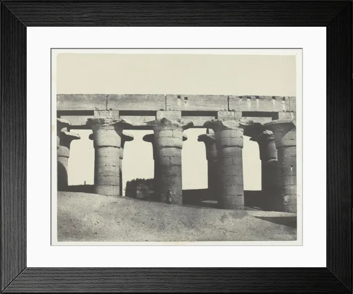 Framed Print : Louqsor, Grande Colonnade du Palais;Thebes, 1849 / 51, printed 1852 Framed Print : Louqsor, Grande Colonnade du Palais;Thebes, 1849 / 51, printed 1852
