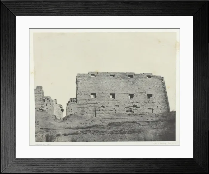 Framed Print : Palais de Karnak, Grands Pylones du Sud-Ouest;Thebes, 1849 / 51, printed 1852 Framed Print : Palais de Karnak, Grands Pylones du Sud-Ouest;Thebes, 1849 / 51, printed 1852