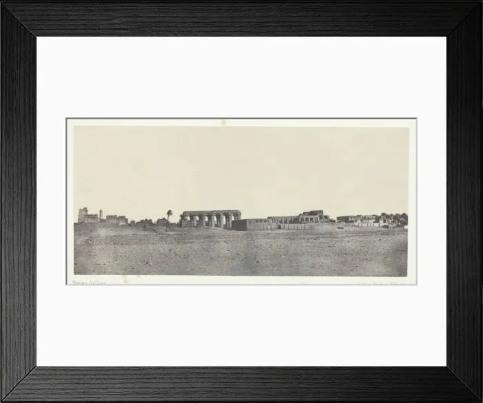 Framed Print : Louqsor, Vue Generale des Ruines;Thebes, 1849 / 51, printed 1852 Framed Print : Louqsor, Vue Generale des Ruines;Thebes, 1849 / 51, printed 1852