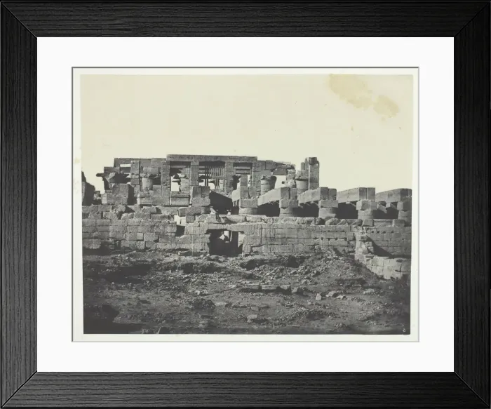 Framed Print : Palais de Karnak, Entree Meridionale de la Salle Hypostyle;Thebes Framed Print : Palais de Karnak, Entree Meridionale de la Salle Hypostyle;Thebes