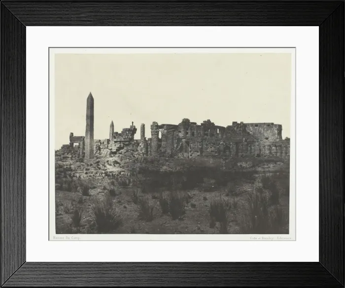 Framed Print : Palais de Karnak, Vue Generale des Ruines, Prise au Nord;Thebes, 1849 / 51 Framed Print : Palais de Karnak, Vue Generale des Ruines, Prise au Nord;Thebes, 1849 / 51