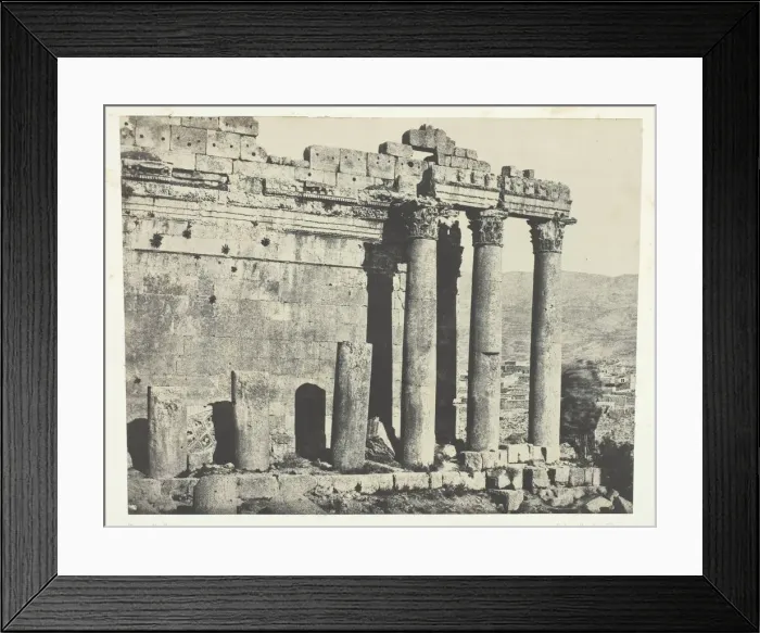 Framed Print : Baalbeck (Heliopolis), Temple Du Jupiter, Facade Occidentale;Syrie, 1849 / 51 Framed Print : Baalbeck (Heliopolis), Temple Du Jupiter, Facade Occidentale;Syrie, 1849 / 51
