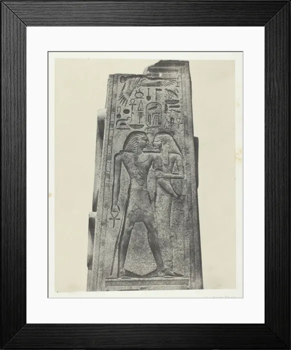 Framed Print : Palais de Karnak, Pilier Devant le Sanctuaire de Granit;Thebes, 1849 / 51 Framed Print : Palais de Karnak, Pilier Devant le Sanctuaire de Granit;Thebes, 1849 / 51