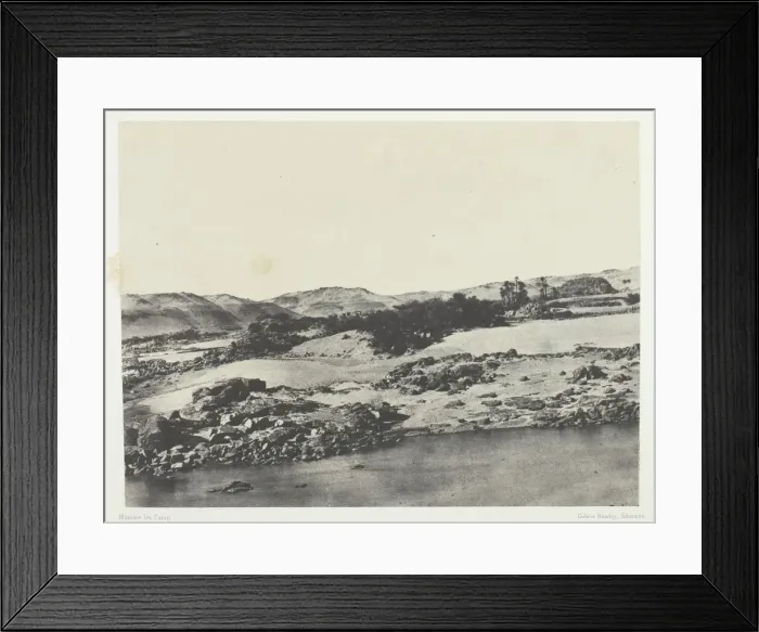 Framed Print : Entree de la Premiere Cataracte, Haute-Egypte, 1849 / 51, printed 1852 Framed Print : Entree de la Premiere Cataracte, Haute-Egypte, 1849 / 51, printed 1852