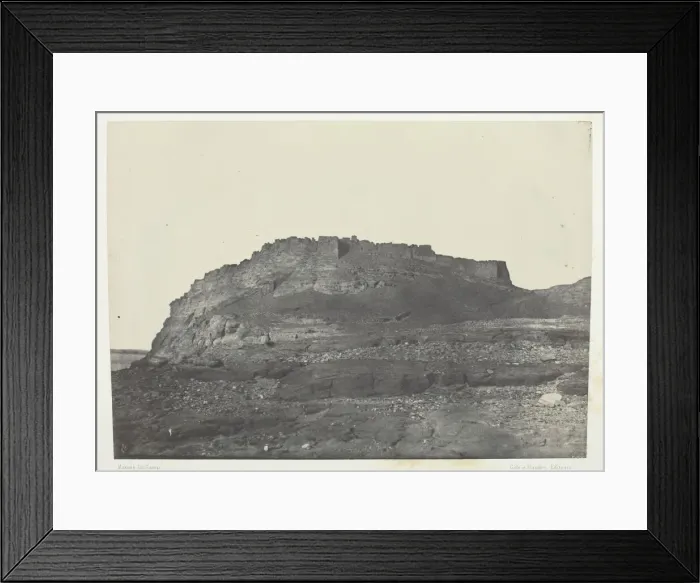 Framed Print : Forteress D Ibrym (Ancienne Premmis), Vue Prise Au Sud; Nubie, 1849 / 51, printed 1852 Framed Print : Forteress D Ibrym (Ancienne Premmis), Vue Prise Au Sud; Nubie, 1849 / 51, printed 1852