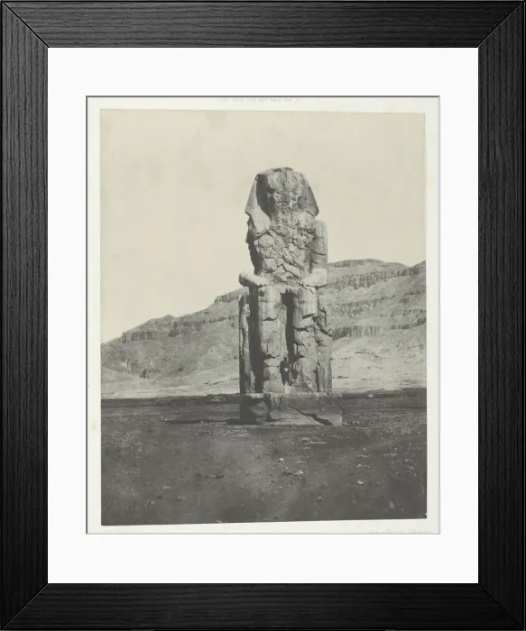 Framed Print : Gournah, Colosse Monolithe d Amenopht III;Thebes, 1849 / 51, printed 1852 Framed Print : Gournah, Colosse Monolithe d Amenopht III;Thebes, 1849 / 51, printed 1852