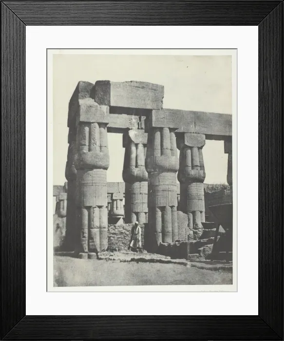 Framed Print : Louqsor, Groupe de Colonnes dans le Palais;Thebes, 1849 / 51, printed 1852 Framed Print : Louqsor, Groupe de Colonnes dans le Palais;Thebes, 1849 / 51, printed 1852