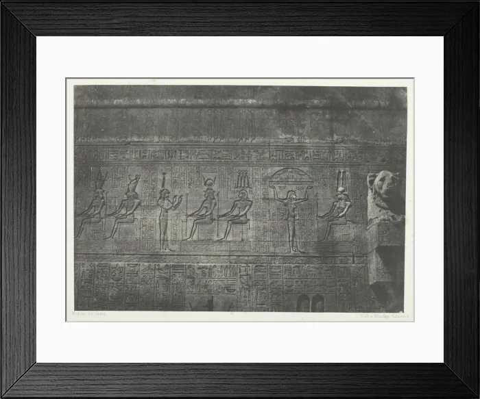 Framed Print : Grand Temple de Denderah (Teutyres), Sculptures de la Facade Posterieure Framed Print : Grand Temple de Denderah (Teutyres), Sculptures de la Facade Posterieure