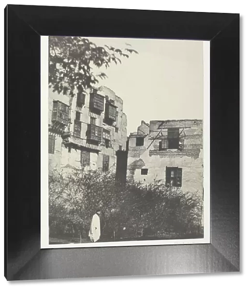 Maison et Jardin dans le Quartier Frank, Le Kaire, 1849  /  51, printed 1852