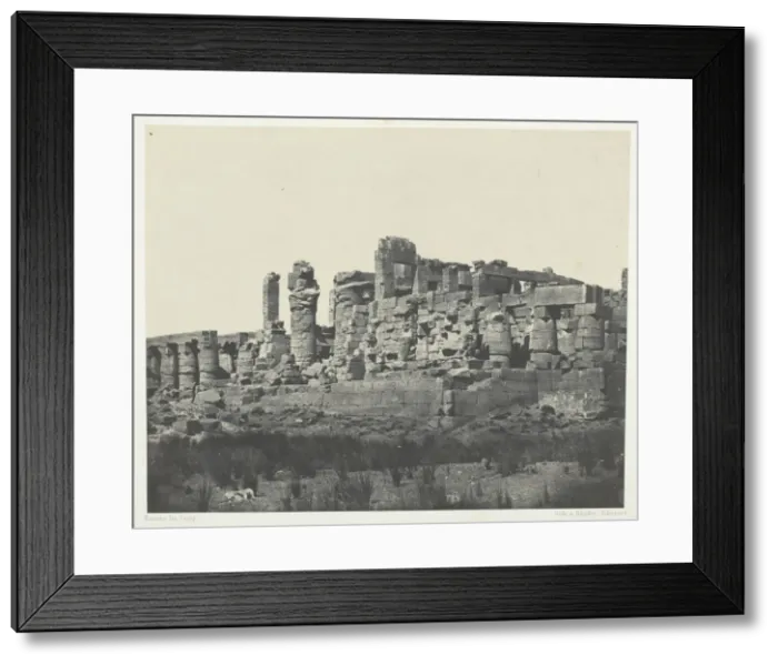 Framed Print : Palais de Karnak, Salle Hypostyle, Prise al Angle Nord-Est;Thebes, 1849 / 51 Framed Print : Palais de Karnak, Salle Hypostyle, Prise al Angle Nord-Est;Thebes, 1849 / 51