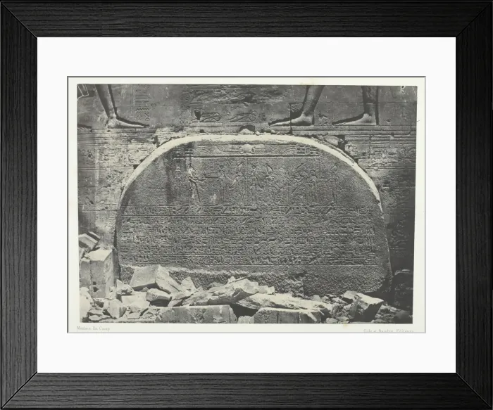 Framed Print : Grand Temple d Isis aPhiloe, Proscynema (Acte d Adoration);Nubie, 1849 / 51 Framed Print : Grand Temple d Isis aPhiloe, Proscynema (Acte d Adoration);Nubie, 1849 / 51