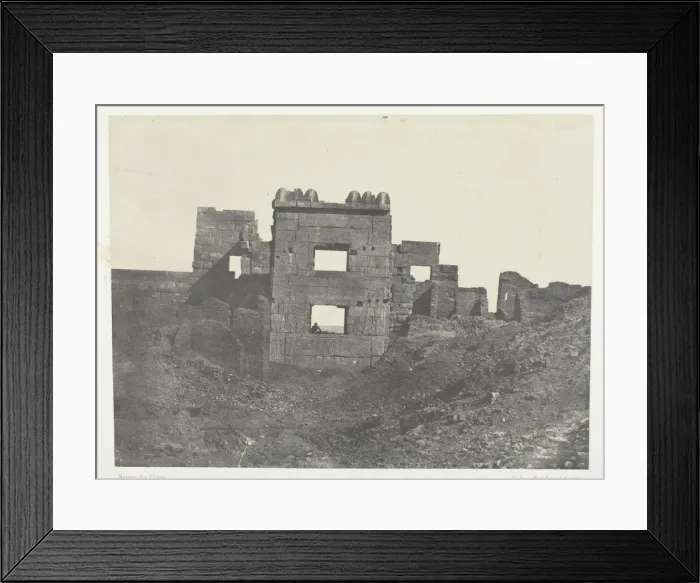 Framed Print : Medinet-Habou, Facade Orientale du Gynecee de Ramses-Mè Framed Print : Medinet-Habou, Facade Orientale du Gynecee de Ramses-Mè