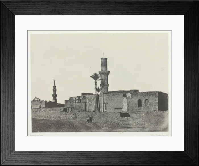 Framed Print : Mosquee pres de Bab-el-Saida, Le Kaire, 1849 / 51, printed 1852 Framed Print : Mosquee pres de Bab-el-Saida, Le Kaire, 1849 / 51, printed 1852