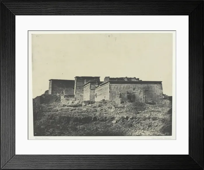 Framed Print : Grand Temple d Isis aPhiloe, Vue Generale Prise du Nord;Nubie, 1849 / 51 Framed Print : Grand Temple d Isis aPhiloe, Vue Generale Prise du Nord;Nubie, 1849 / 51