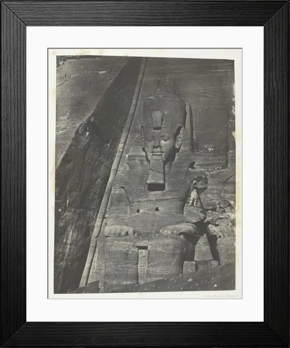 Framed Print : Ibsamboul, Colosse Oriental Du Grand Speos De Phre;Nubie, 1849 / 51 Framed Print : Ibsamboul, Colosse Oriental Du Grand Speos De Phre;Nubie, 1849 / 51